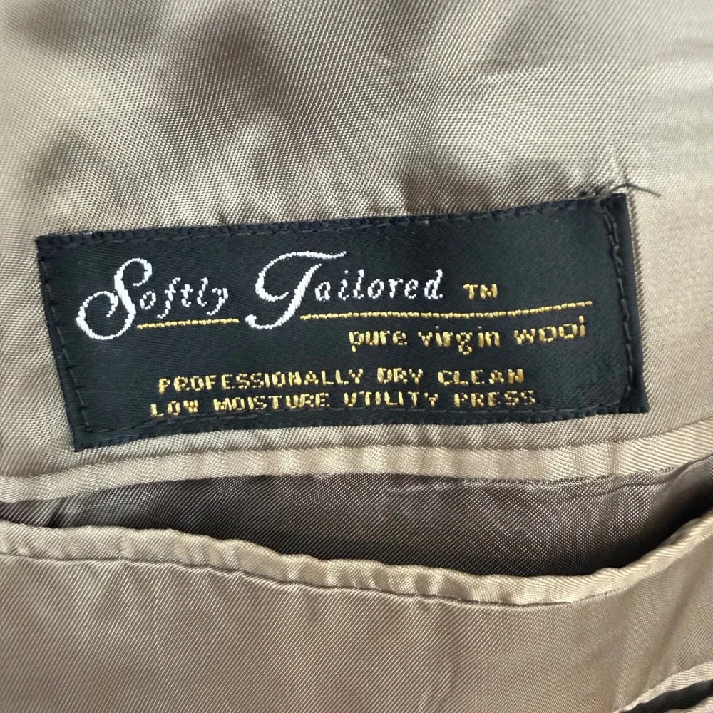 Vintage Hart Schaffner Marx Gun Club Check Wool 39R Blazer Sport Coat Academic